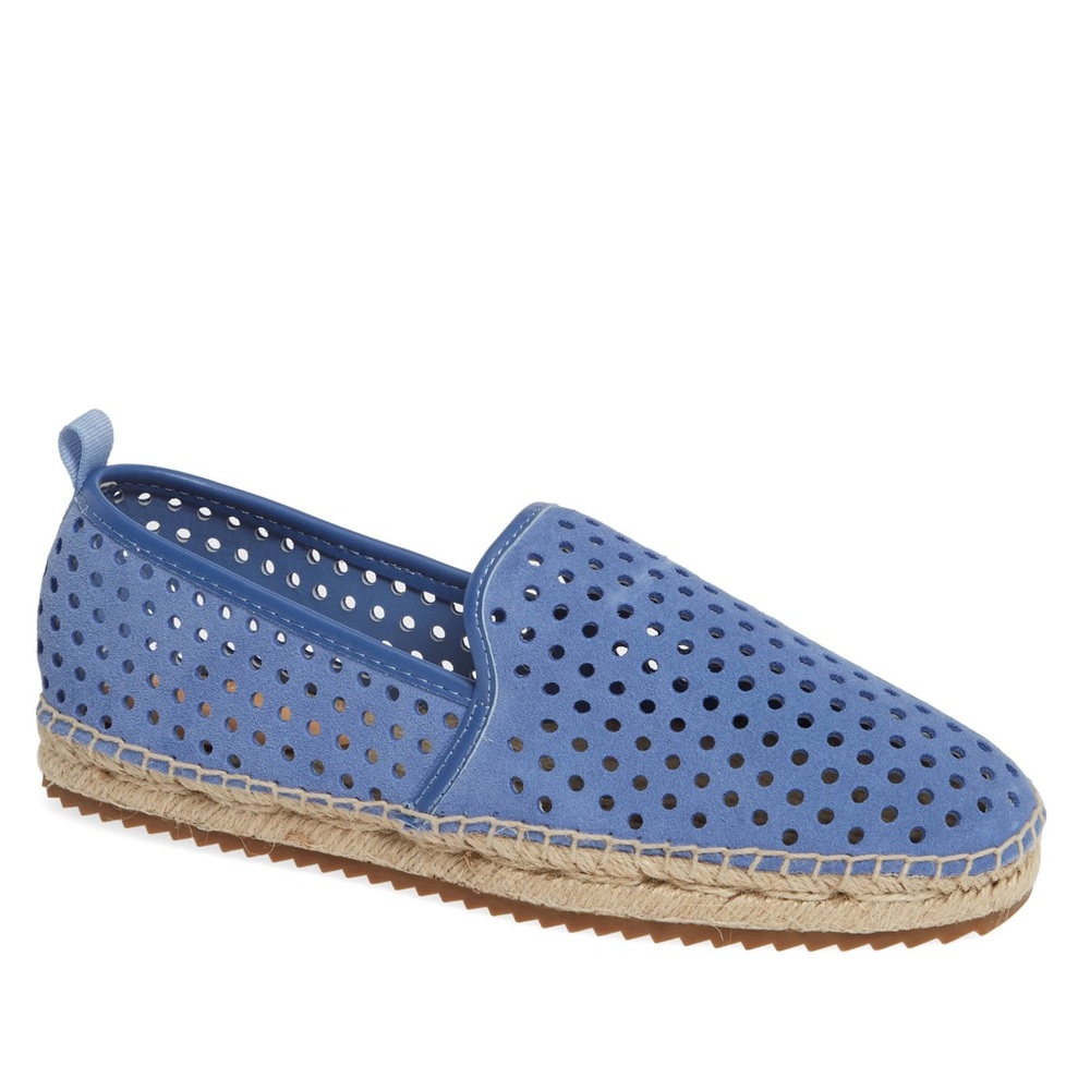 bill blass Sutton Perforated Espadrille Flat 8